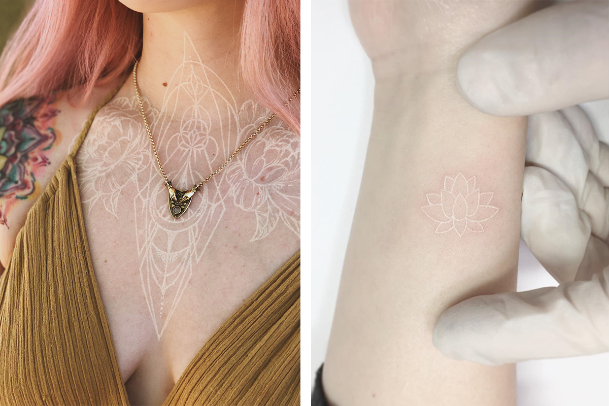 20 netradičných tetovaní v bielom prevedení, ktoré sú estetické a štýlové