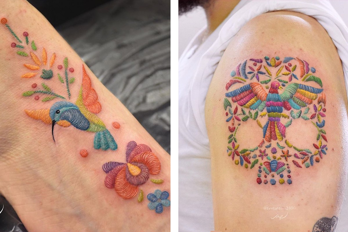 Dokonalé „vyšívané tetovania“ mexickej umelkyne ťa dostanú štýlom a prepracovanosťou