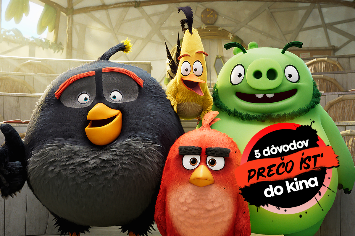 5 dôvodov, prečo by si mal vyraziť do kina na Angry Birds vo filme 2
