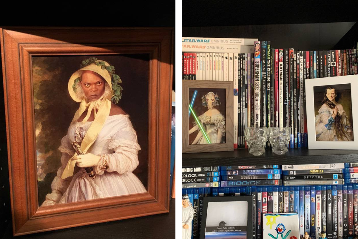 Muž tajne zamenil zarámované fotky v dome za Star Wars koláže. Jeho manželka si nič nevšimla