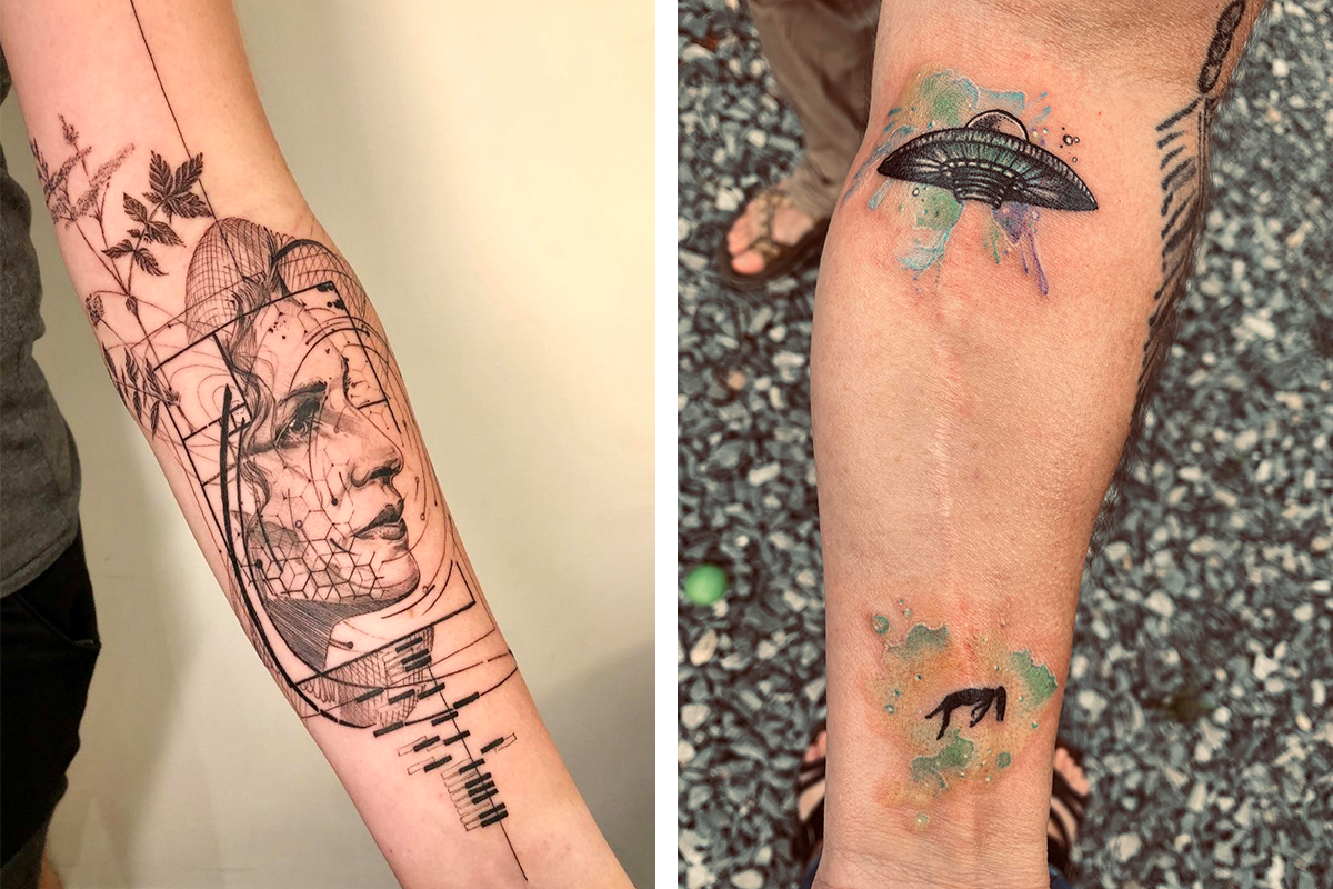 20 originálnych a prepracovaných tetovaní rôznych štýlov, ktoré patria medzi skutočné umenie