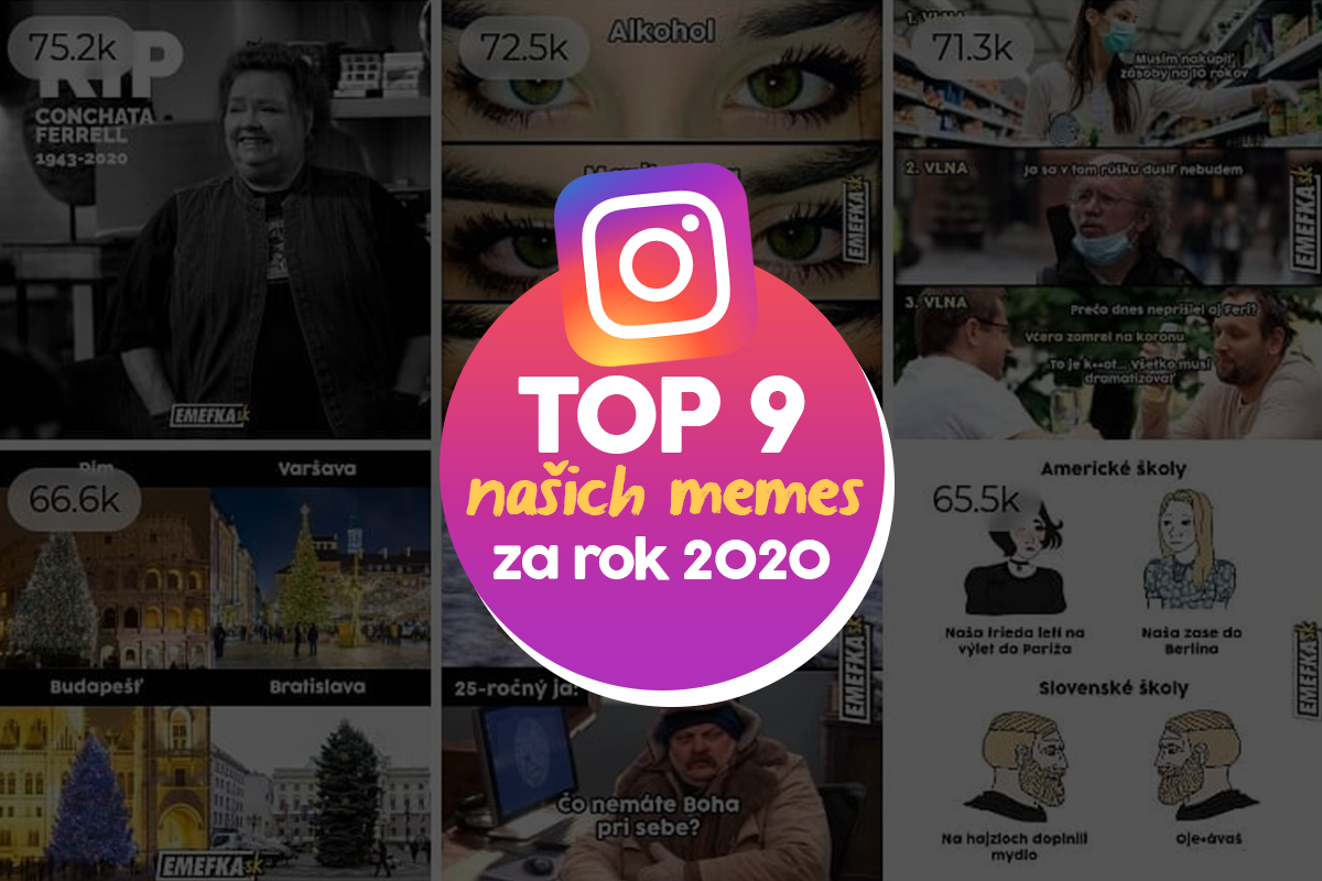 To NAJ z roku 2020: Najpopulárnejšie instagramové príspevky EMEFKA