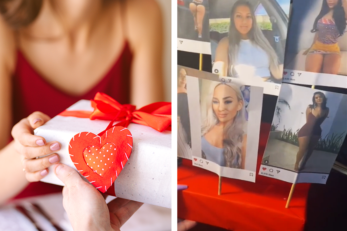 Žena dala manželovi na Valentína originálny darček. Fotky všetkých žien, ktoré lajkol na Instagrame