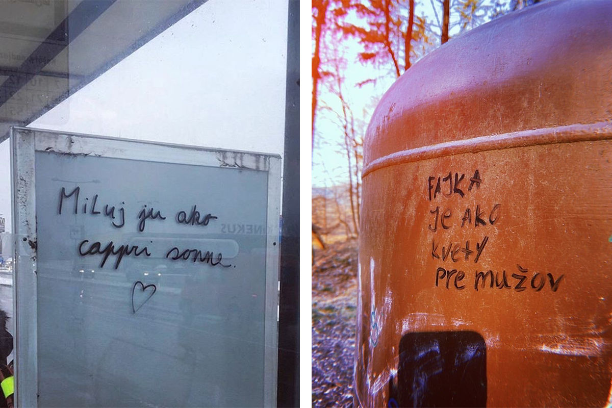 Instagramový profil zbiera vtipné odkazy z ulíc, ktoré za sebou Slováci zanechali