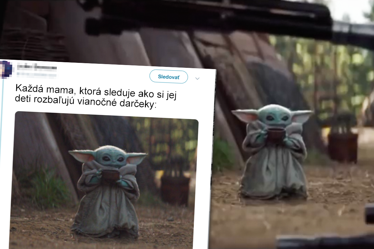 Baby Yoda nás tentoraz v novom meme zabáva svojím sŕkaním polievky