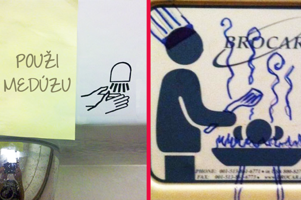 Humorné vandalizmy nájdené na verejných toaletách