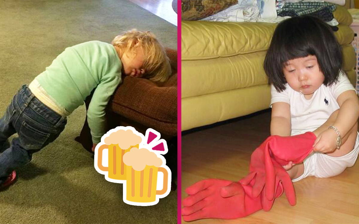 Vtipné fotografie, ktoré odokrývajú, čo majú deti a opití ľudia spoločné