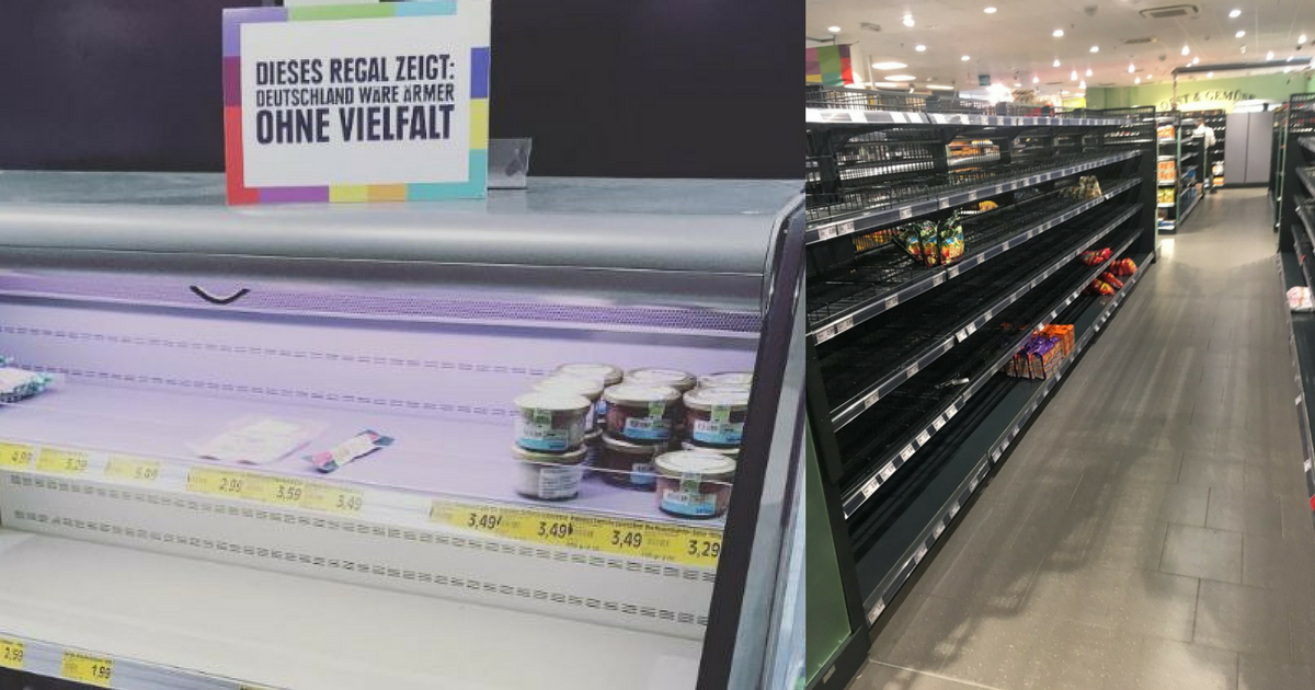 Supermarket stiahol z regálov všetky zahraničné výrobky, aby poukázal na problematiku rasizmu