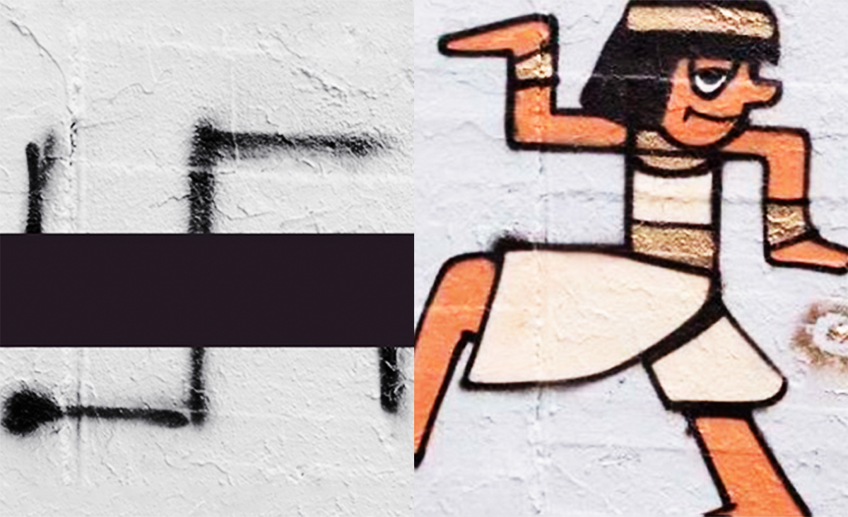 Umelci pretvárajú nacistické symboly na vtipné obrázky
