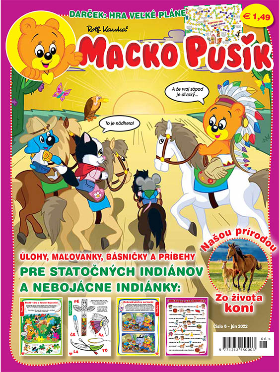 Obľúbené detské časopisy, Macko Pusík