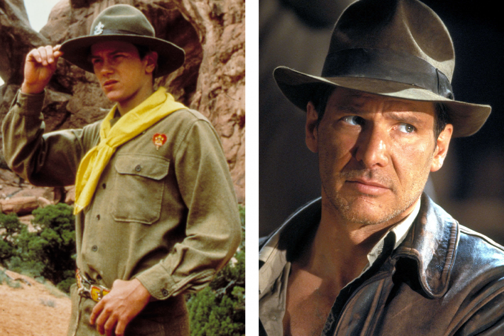 Herecké dvojice, ktoré si zahrali tie isté postavy v inom veku, River Phoenix a Harrison Ford