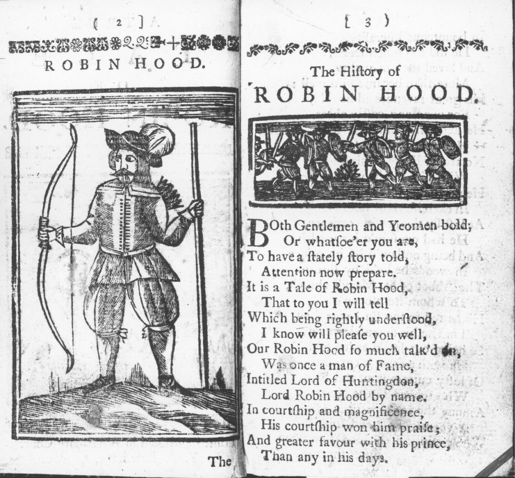 Robin Hood, história, zbojník