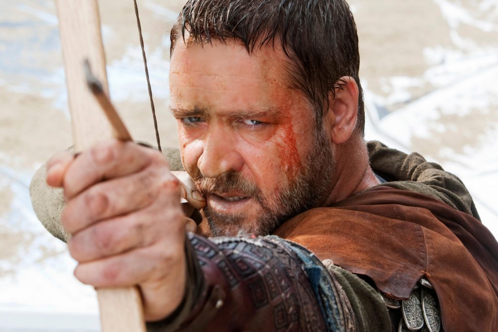 Robin Hood, história, zbojník, filmová adaptácia, Russell Crowe