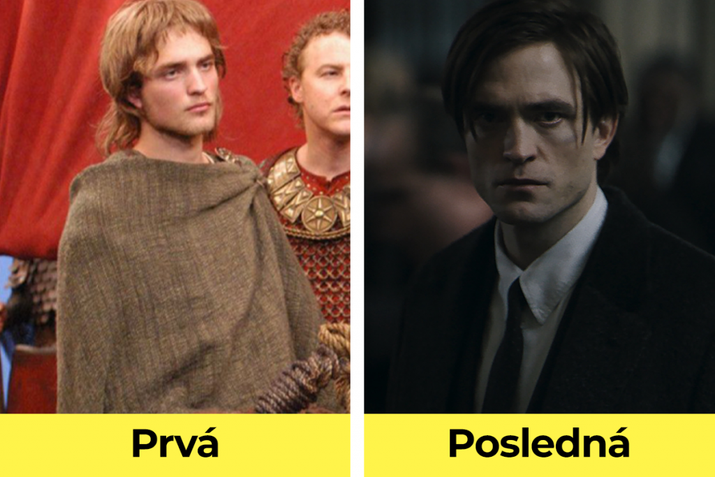prvá úloha, posledná úloha, film, známi herci, začiatok kariéry, Robert Pattinson