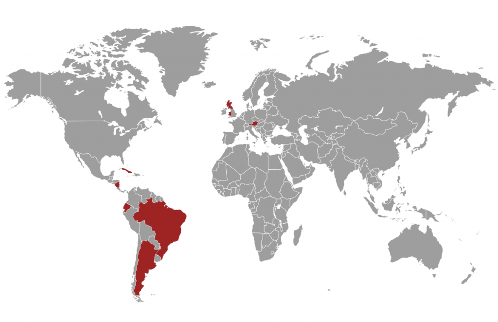 mapa sveta, volebné právo od 16 rokov
