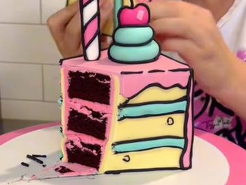 Cukrárka vyrobila tortu, ktorá vyzerá ako z komiksu