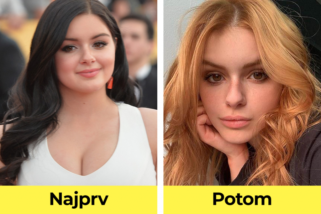 celebrity, známe osobnosti, plastická operácia, pred verzus po plastickej operácii, Ariel Winter