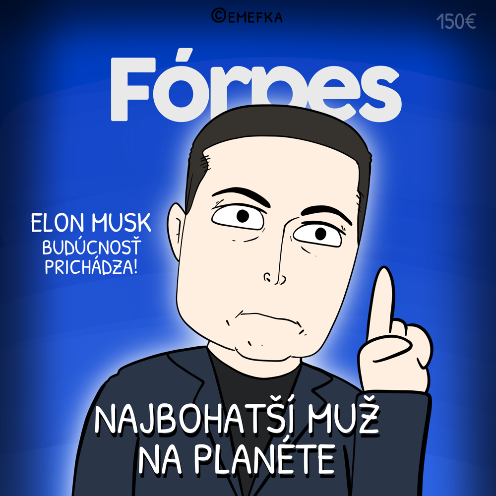 Udalosti z roku 2022, ilustrácie, Forbes, najbohatší ľudia sveta, Elon Musk