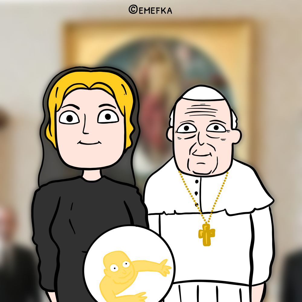 Udalosti z roku 2022, ilustrácie, Zuzana Čaputová, audiencia, pápež František, Vatikán