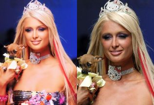 Paris Hilton, celebrity, Instagram verzus realita, celebrity bez mejkapu, filter, photoshop