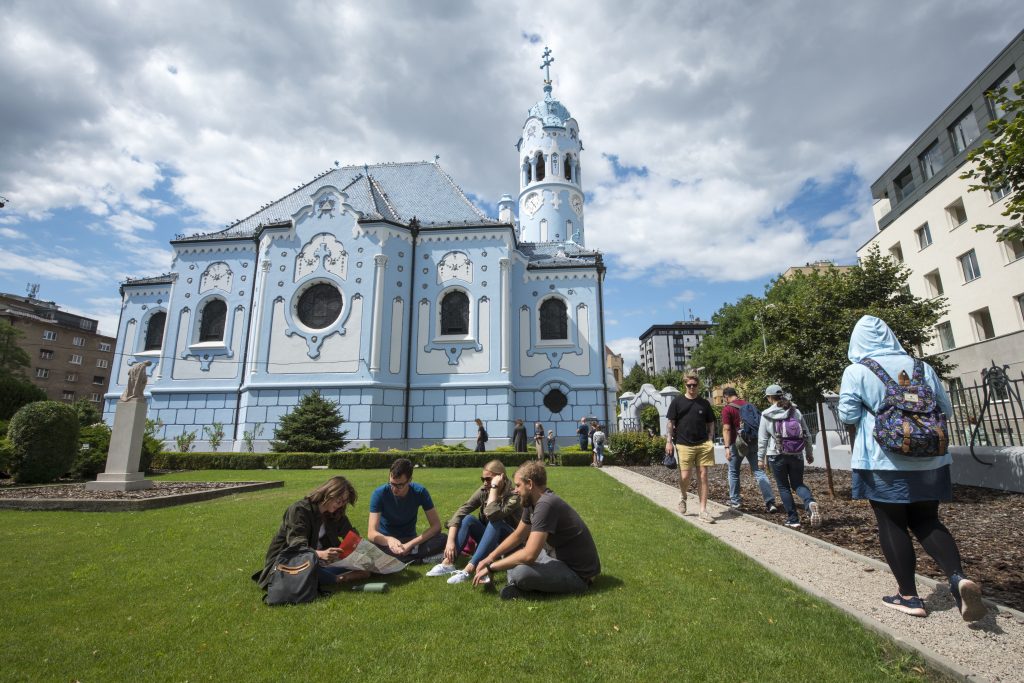 kostol, modrý kostol, Bratislava, tip na výlet