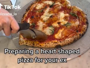 TikTok, pizza, Valentín, ex, virál