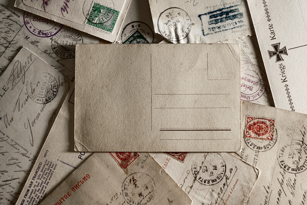 list, adresa, pošta, známka