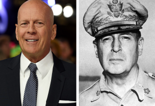 celebrita, historická osobnosť, história, podobnosť, dvojička, Bruce Willis, Douglas MacArthur