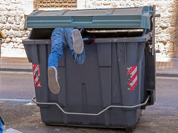 dumpster diving, vyberanie odpadkov, kontajner, Slovensko, legislatíva, zákon