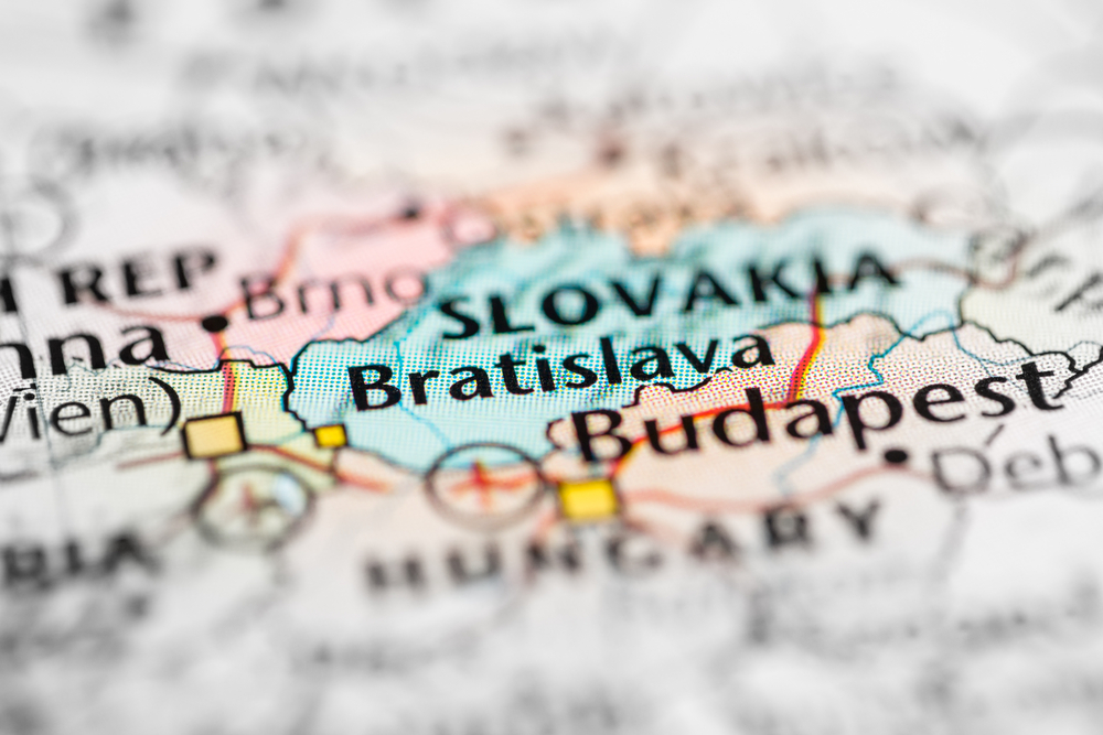 Slovensko, mapa, Bratislava, počet obyvateľov