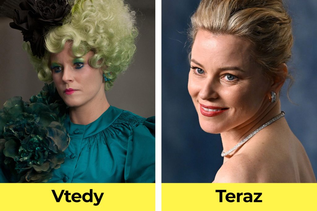 Hunger Games, Hry o život, film, herec, vtedy verzus teraz, Elizabeth Banks