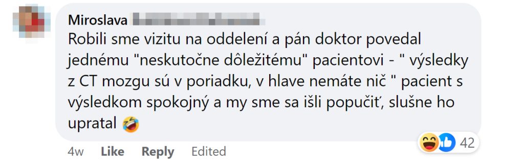 Slovensko, Slovák, lekár, nemocnica, pacient, hláška, výrok, zábava, doktor