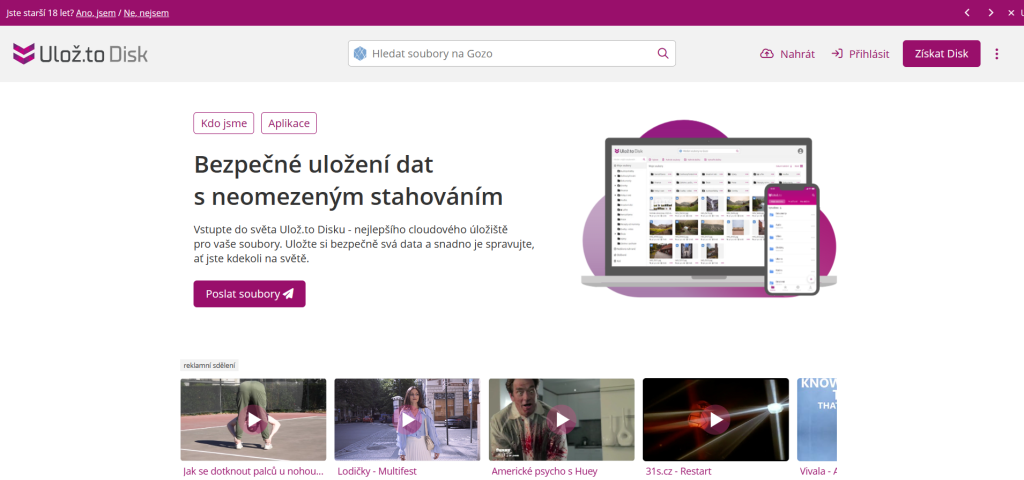 Ulož.to, legenda česko-slovenského internetu výrazne obmedzila svoje služby.