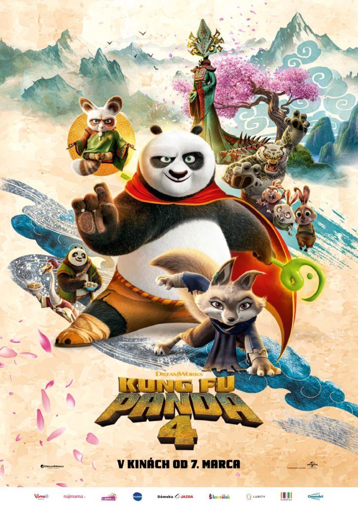 filmy, Kung Fu Panda 4, animovaný film, komédia, kino program, slovenské kino, kino premiéra, filmová novinka