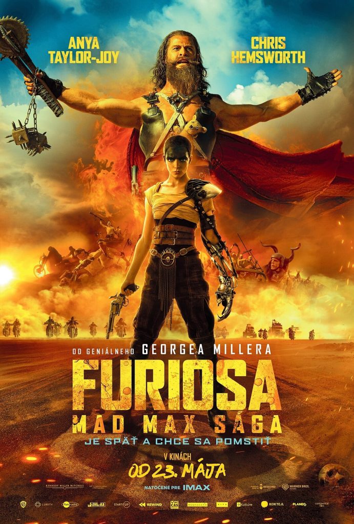 filmy, kino program, Furiosa: Mad Max sága, slovenské kino, sci-fi, akčný film, filmová novinka, kino premiéra