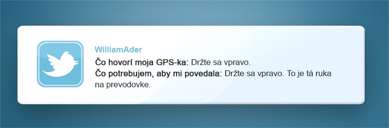 navigácia, GPS, zábava, Twitter