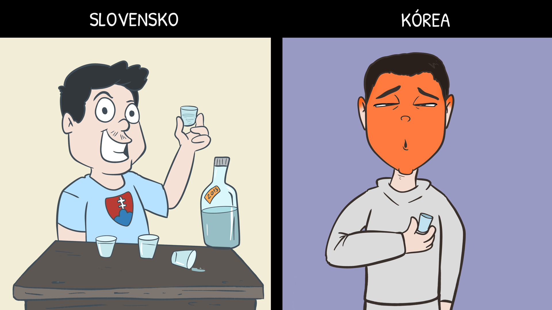 Slovensko verzus Južná Kórea: 10 ilustrácií, ktoré vtipne zachytávajú rozdiely medzi krajinami (2. časť)