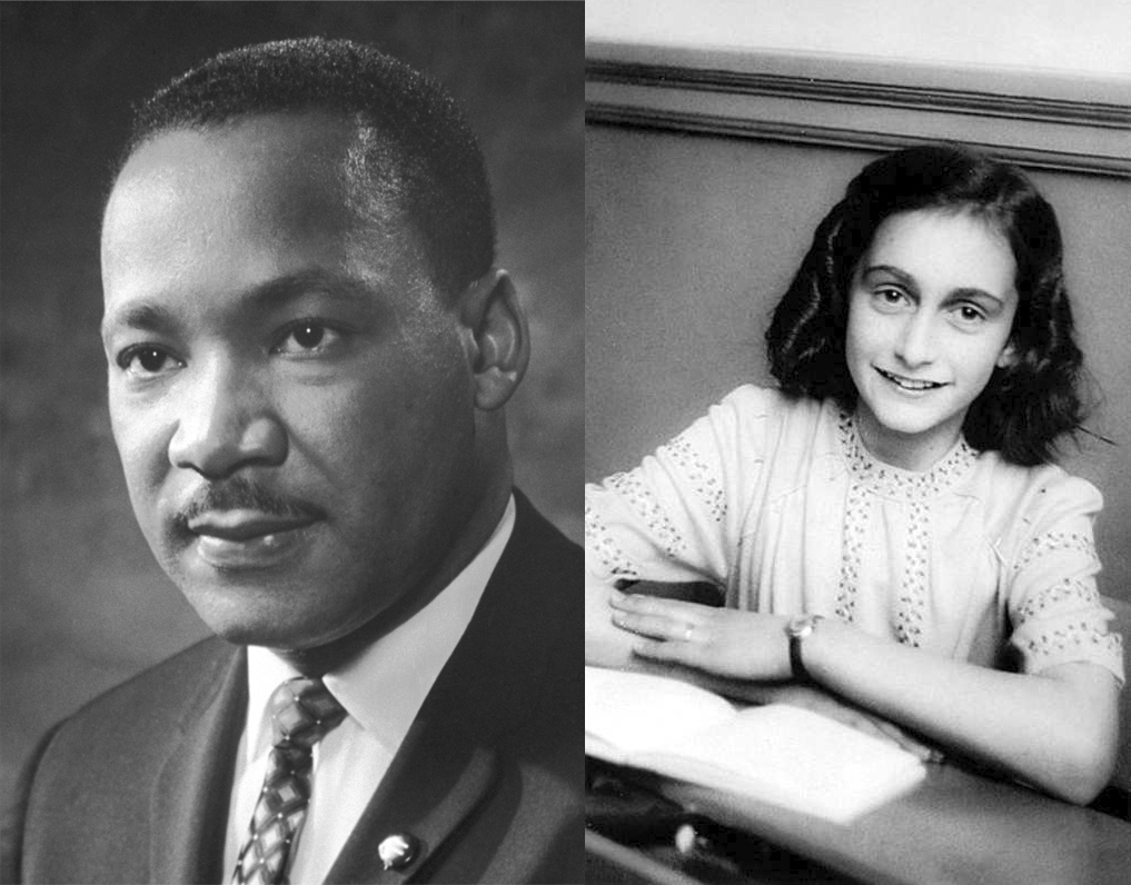 Martin Luther King a Anna Franková