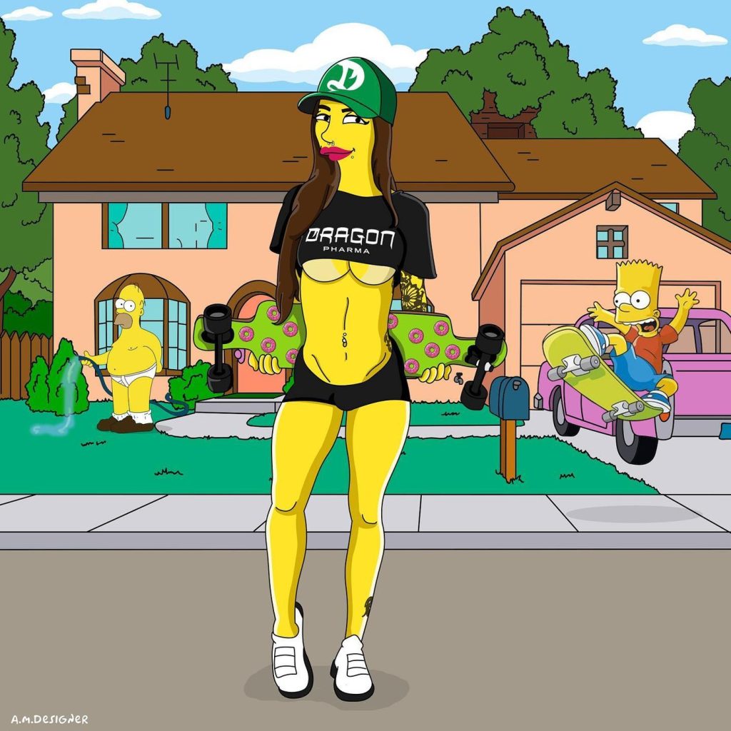 Influencerka dostala od fanúšika bláznivú ponuku. Koľko jej zaplatil za to, že sa premení na postavičku zo Simpsonovcov?