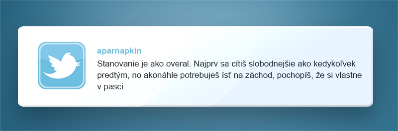 10 vtipných tweetov, v ktorých sa nájdu všetci odporcovia stanovačiek